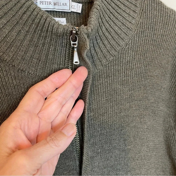 Peter Millar Crown Crafted Extra Fine Italian Merino Wool 1/4 Zip Sweater - Picture 2 of 6